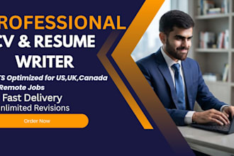 write ats optimized resume,cv and cover letter for jobs