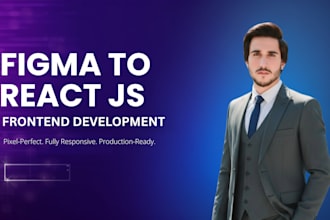 convert figma to react js frontend website