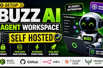 setup buzz ai agent workspace self hosted github n8n claude code hermes agent