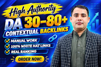 offer high authority contextual backlinks for google ranking