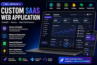 develop a custom saas web application