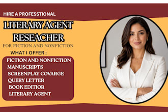 find literary agent for fiction non fiction write book proposal synopsis
