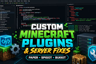 create minecraft plugins and fix servers