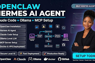 setup openclaw hermes ai agent claude code ollama mcp
