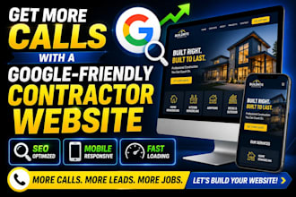 design an SEO friendly handyman, hvac, plumbing and contractor website