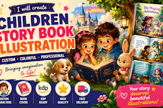 children story book illustration children story children story book illustartion