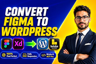 convert figma to wordpress using bricks builder and acf pro