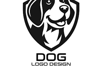 design veterinary clinic pet shop or dog shelter logo
