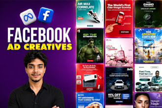 design facebook ad creatives, instagram ads and social media ads