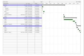 create professional gantt charts, project schedules, and excel trackers