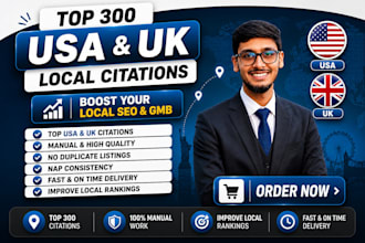 usa or UK local citations, directory submission, business listings, local SEO