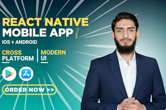 develop a react native app using expo and android studio