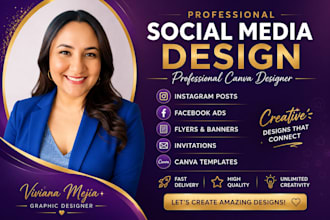 design professional social media posts in canva