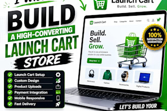 build your launch cart store