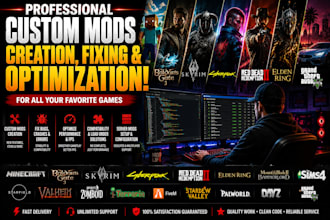 create fix optimize minecraft bg3 skyrim cyberpunk rdr2 custom map modpack bg3
