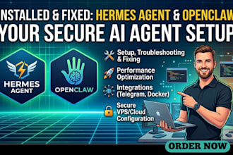 setup and fix your hermes agent, openclaw or ai agent on vps