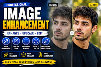 enhance, upscale and edit your photos professionally