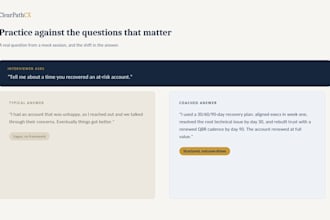 conduct a mock customer success manager interview