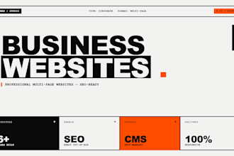 build a professional business website that wins clients