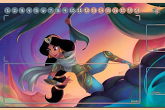 design custom tcg playmat artwork for mtg pokemon yu gi oh anime