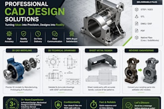 create precise product designs in 3d modeling and drafting