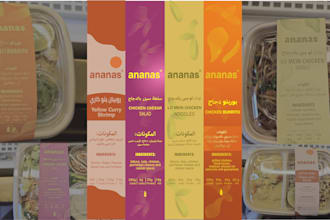 design premium food packaging labels and food container sticker designs