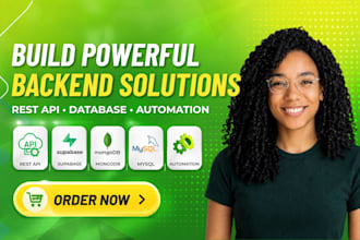 build rest API, supabase database, mongodb, mysql optimization and automation