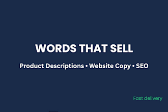 write engaging product descriptions and website copy