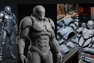 3d cosplay armor model 3d armor print and paint cosplay creation stl 3d printing