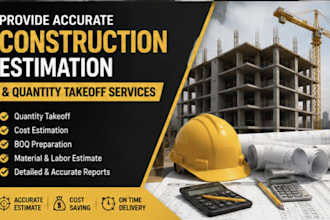 provide construction estimation and quantity takeoff