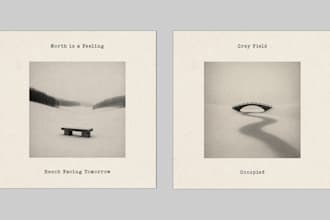 design atmospheric monochrome album cover art