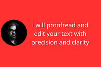 proofread and edit your text with precision and clarity