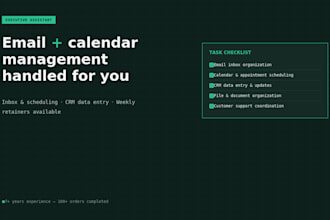 be your executive assistant for email and calendar management