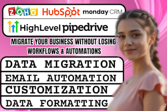 migrate hubspot gohighlevel crm zoho pipedrive monday crm workflows automation