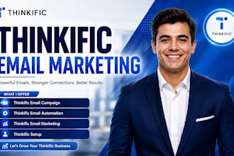 setup thinkific email marketing thinkific automation welcome flow email campaign