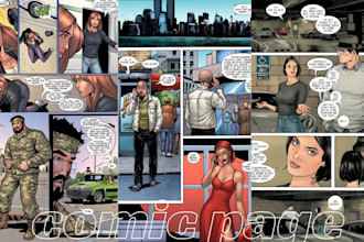 design your comic book illustration and graphic novel in nsfw comic art style