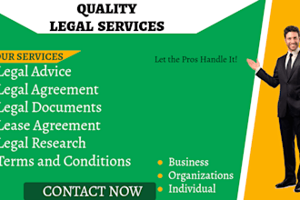 do legal service, agreement, legal drafting, legal document and support