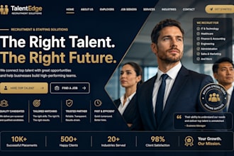 design wix recruitment website recruitment agency website staffing agency websit