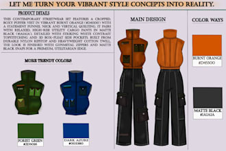 design professional clothing tech pack