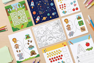 create engaging kids activity books with mazes and puzzles for KDP