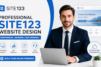 design redesign site123 website responsive site123 website design for business