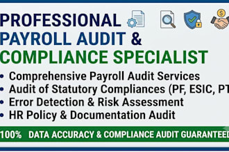 be your professional payroll manager compliance pf esic audit specialist
