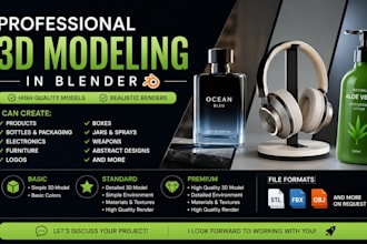 do 3d modeling and rendering in blender 3d