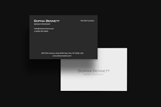 do a custom print ready business card design