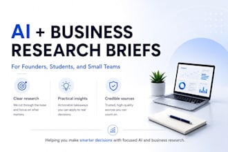 create an ai and business research brief for founders and small teams
