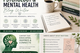 write mental health psychology and self development articles