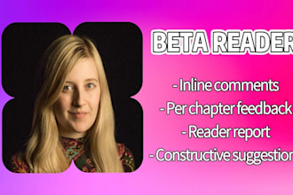 beta read and critique your novel or chapters