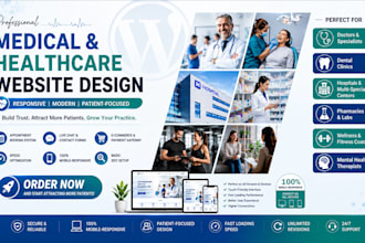 design a medical and healthcare website in wordpress