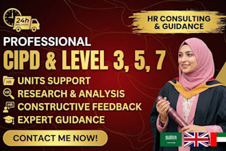 be your professional HR consultant and cipd level 3 5 7 mentor