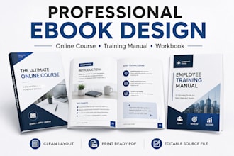 create professional ebook online course training manual